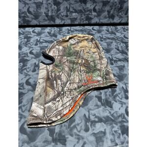 HUNTWORTH FULL FACE MASK HAT HOOD CAMO Orange FLEECE LINED OS